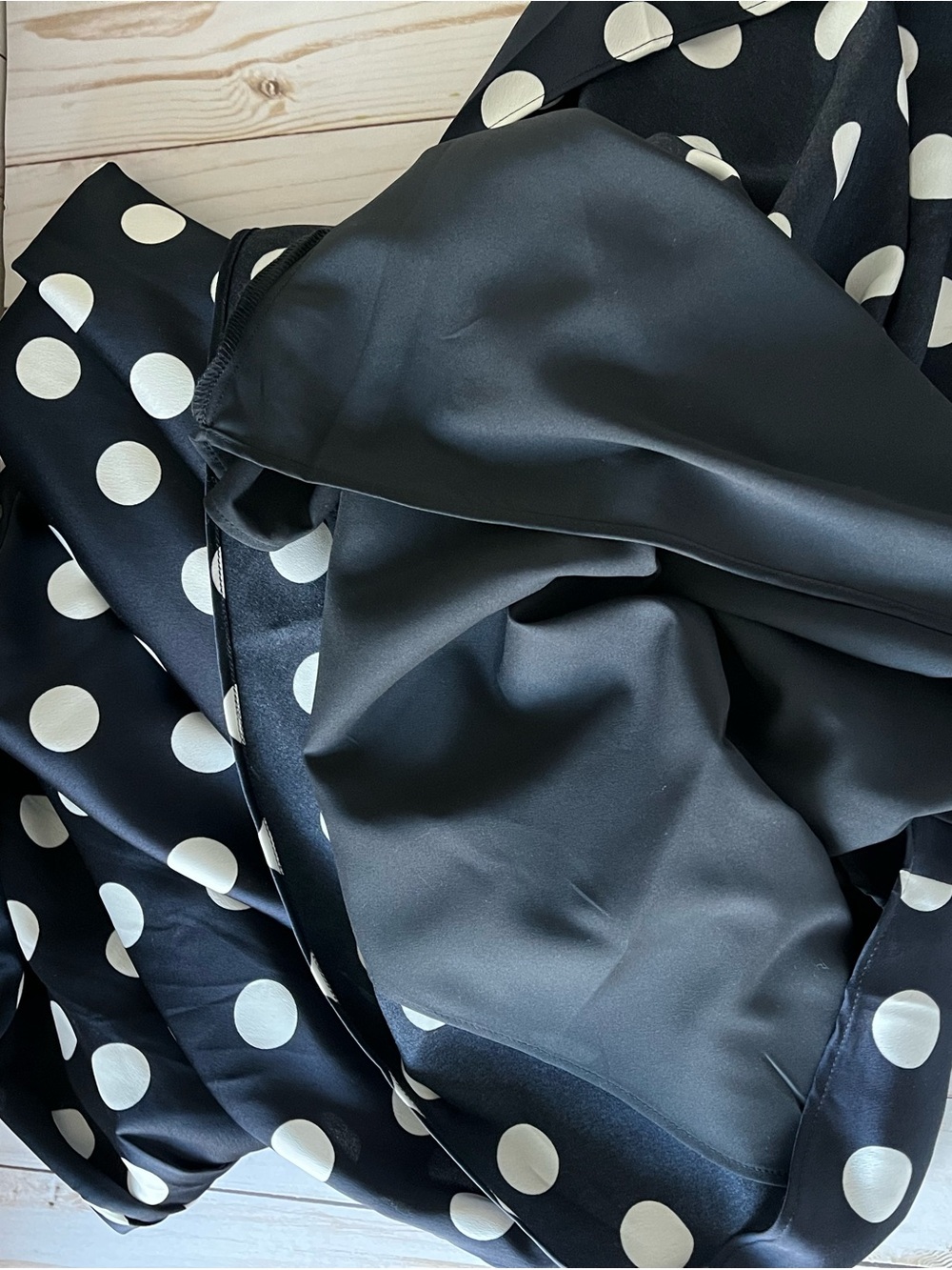 Ann Taylor Satin Dotted Midi Dress in Night Sky (Dark Indigo) - Picture 7 of 16